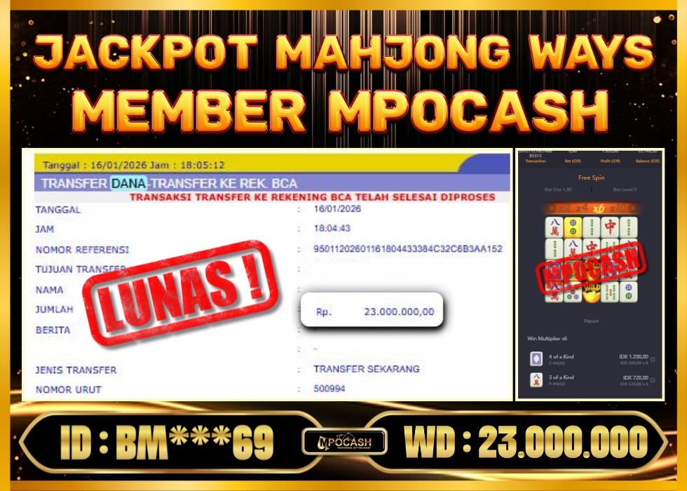 MPOCASH JACKPOT MAHJONG WAYS